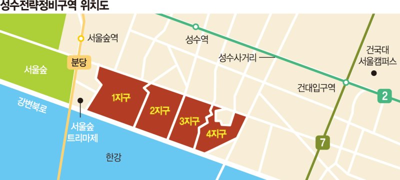 '2조 대어' 성수 1지구, 현대·GS·HDC현산·금호 4파전 되나